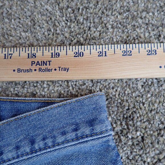 Vintage Levis 505 Jeans Mens Tag 42x30 Blue Denim - Picture 5 of 10